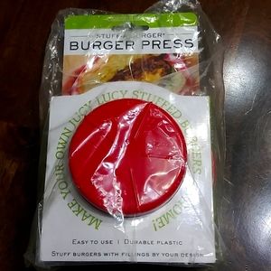NIP- Charcoal Companion Burger Press for Stuffed Burgers- New